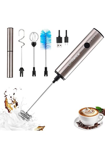 GENERAL Milk Frother, Coffee Mixer,Electric Milk Whisk,4-Speed Force Adjustme...