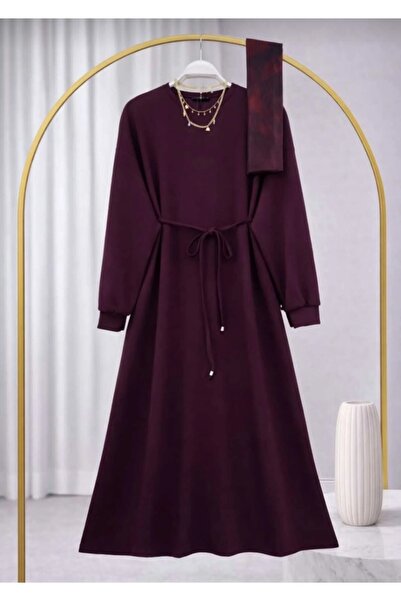 MODA MT فستان نسائي بحزام خصر مسطح -0375
