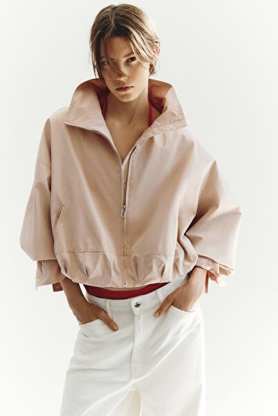 H&M Etek Ucu Balon Kesimli Oversize Ceket