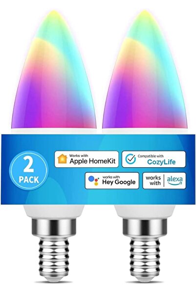 GENERAL Redare Homekit Smart Bulb E14,Smart WiFi LED Bulbs Compatible with Ap...