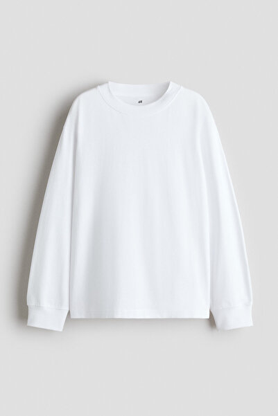 H&M Pamuklu ve Uzun Kollu Tişört