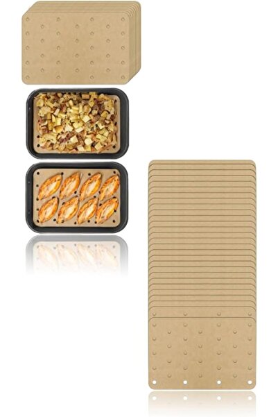 Sweet seven Air Fryer Liners for 2-Basket Air Fryers - 200 Rectangular Perfor...