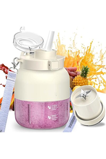 ALMEKAQUZ Portable Blender, Big Belly Bottle, USB Cordless Rechargeable Perso...