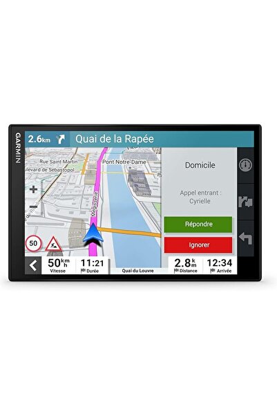 Garmin DriveSmart 86 8-inch car GPS navigator bright high-resolution maps voi...