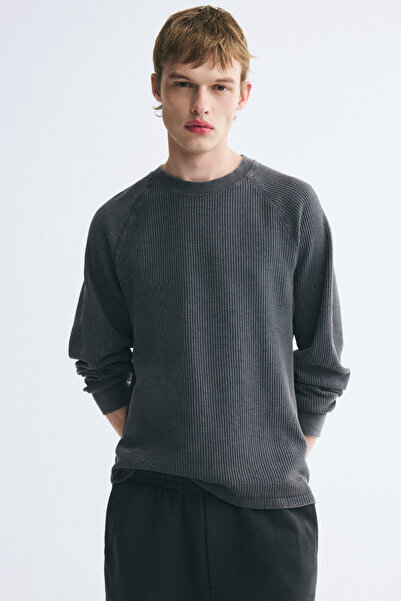 H&M Petek Dokulu Üst Regular Fit