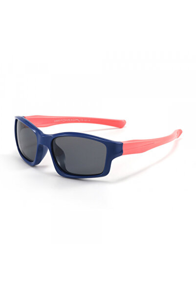 Techsuit Kids Sports Sunglasses 8202-C21, Polarized, Navy Blue Pink