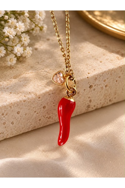 groovy accessories Çelik Biber kolye