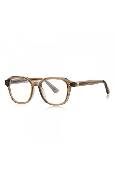 Techsuit Ochelari De Calculator Barbati 2227, Anti-Blue Light, Maro Deschis
