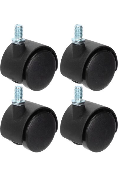 FWM 1.5in Caster Wheels Set of 4, Heavy Duty Casters with Brake, Swivel Plate...