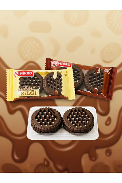 Mikro Cookies Kurabiye Şekilli Çikolatalı Silgi 2'li Set - Özel Paketli - İz ...