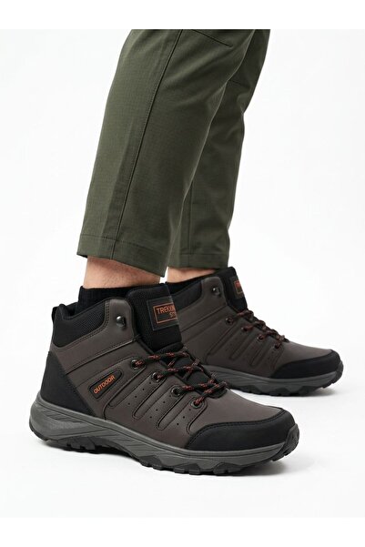 Gönbeler Men's Outdoor Boots Waterproof Surface Brown Non-Slip Sole Comfortab...