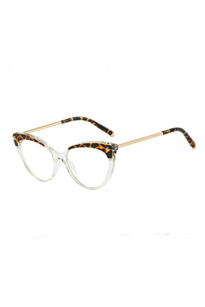 Techsuit Ochelari De Calculator Dama F93308, Anti-Blue Light, Negri Aurii Tra...