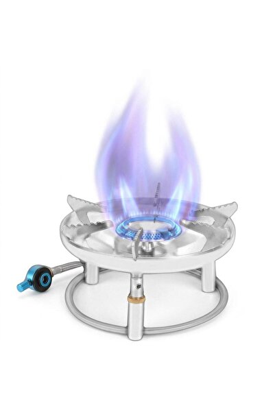 Tradeo Portable LPG Gas Stove Burner with High Flame, Heavy Duty Stand for Ca...