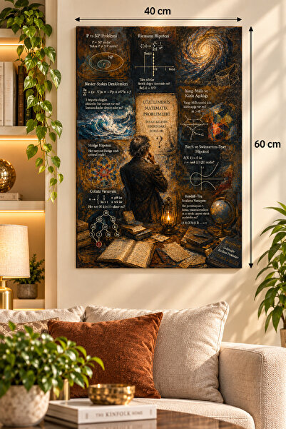571 Store 40X60 KANVAS TABLO CANIM MATEMATİKKKKKKKK