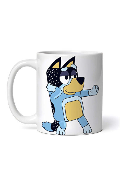 INOVATIX Cana alba personalizata,Bandit Heeler Bluey da ordine,INOVATIX®. 330ml