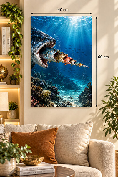 571 Store 40X60 KANVAS TABLO KÜÇÜK BALIK