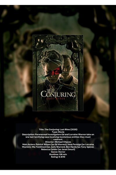 OEM Αφίσα Ινφογραφικό The Conjuring: Οι Απόλυτες Τελετουργίες, Ταινία Τρόμου,...