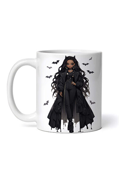 INOVATIX Personalized white mug, Gizeh demon doll, INOVATIX®. 330ml