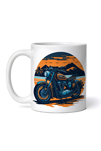 INOVATIX Cana alba personalizata,Motocicleta H. Davidson,INOVATIX®. 330ml