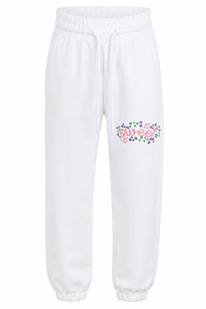 trender Kiraz 2 Thread Ecru Girls' Sweatpants 8075