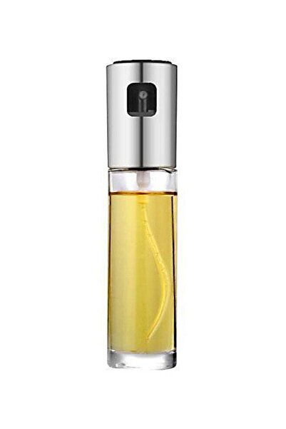 Twinkle Mart Food-Grade Glass Oil Sprayer Silver/Clear