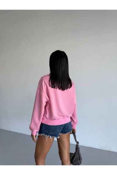 Sweet Club سترة رياضية أساسية بقصة فضفاضة