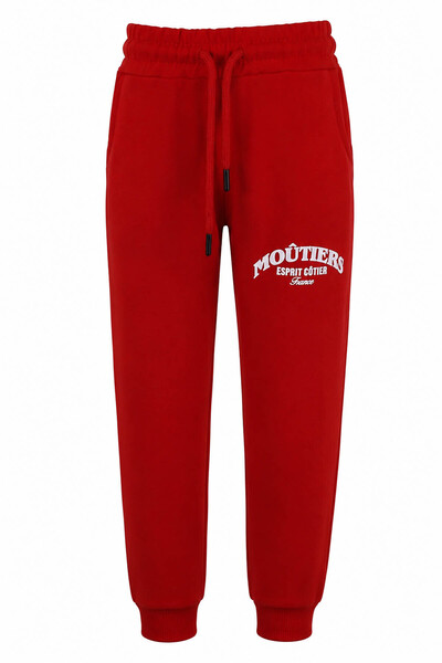 trender Mouters Print 2 String Red Boys' Sweatpants 8081