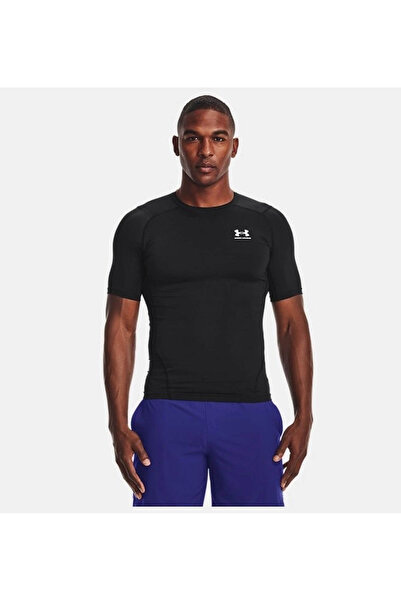 Under Armour UA HeatGear Armour Compression Kısa Kollu Siyah - Beyaz Erkek T-...
