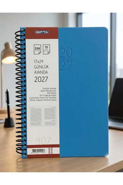 Gıpta 2027 Agenda Spiral Bound 17X24 Daily Planner 407-Sek