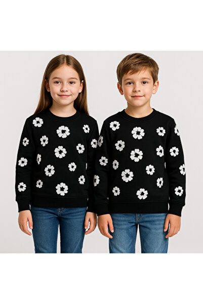 Chordi Hanorac unisex pentru fete/băieți din bumbac denim, cu imprimeu Tears,...