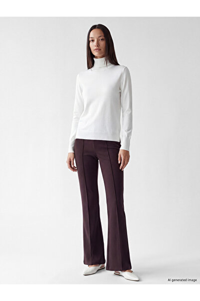LC Waikiki Rmz Gi̇yi̇m Farkiyla High Waist Spanish Flare Women's Pants