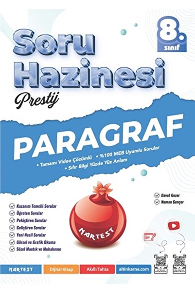 Nartest Yayınları 8. Sınıf Paragraf Soru Hazinesi