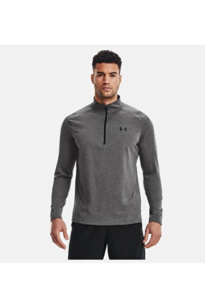 Under Armour Ua Tech 2.0 1/2 Zip Anthracite Men's Long-Sleeve T-Shirt 1328495...
