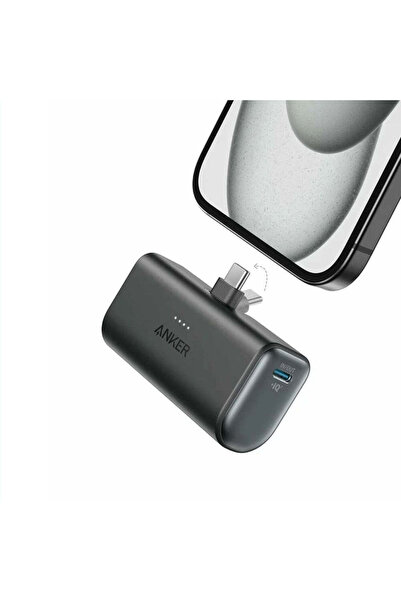 Anker External Battery Nano (A1653H11), USB-C Connector, 5000mAh, 22.5W, Blac...