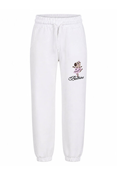 trender Ballerina Bear 2 Thread Ecru Girls' Sweatpants 8073