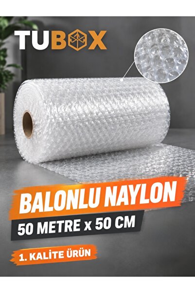 TUBOX Balonlu Naylon Pat Pat 50cm x 50m