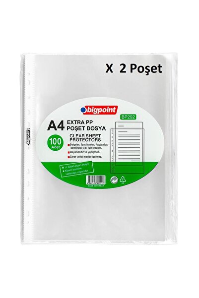 Bigpoint Poşet File Extra 50 Micron 100 Pack X 2 Bags