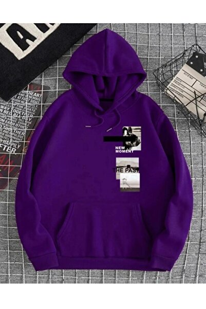 NIGRUM PARDUS New Moment Printed Hooded 2 Yarn Fleece Oversize Men's Sweatshirt