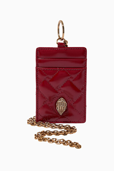 Kurt Geiger Kensington Lanyard Leather Keychain Card Holder