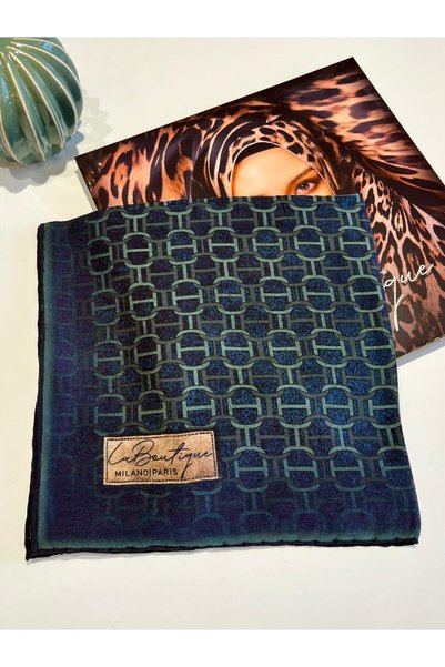 LA BOUTIQUE Organik Güz Yaz Serinliği Desenli Eşarp