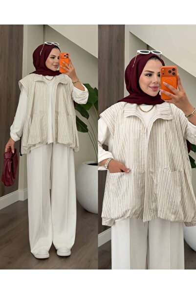 Rose Design Boutique CAPRİ ÇİZGİLİ YELEK