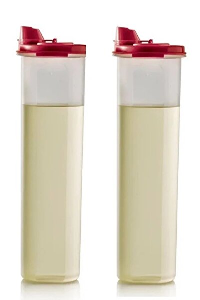 Tupperware Oval Zeytinyağlık Kırmızı Kapak-5 1.1L 2'Lİ SET