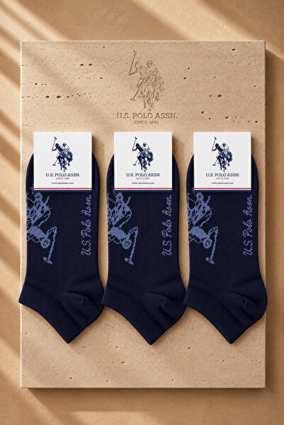 U.S. Polo Assn. 3 Pack Women's Cotton Booties Socks