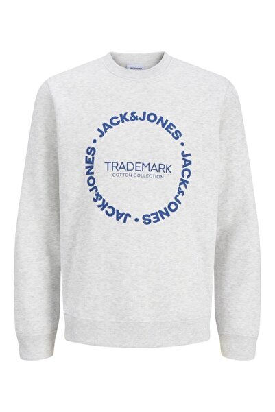 Jack & Jones JJBenson Sweat Crew Neck Alb Hanorac pentru bărbați 12298497