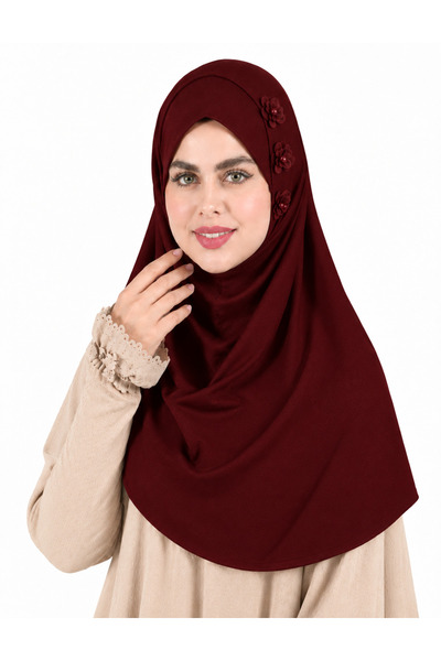 Linda Hijab Elegant Hijab for Women – Floral Embellished Modest Islamic Heads...