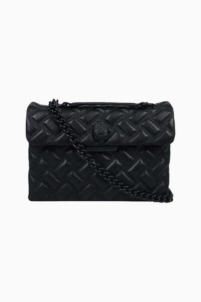 Kurt Geiger Kensington Quilted 100% Leather Women's Shoulder Bag with Chain S...