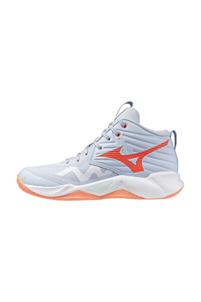 MIZUNO Wave Momentum Pro Mid Women's Volleyball Shoes Blue