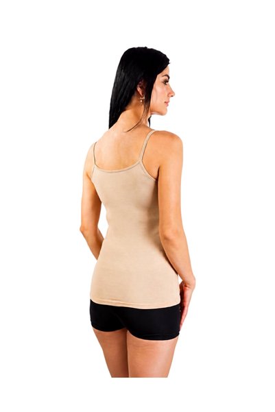 Lonca Tekstil Bamboo String Strap Women's Tank Top Package Includes Single Item