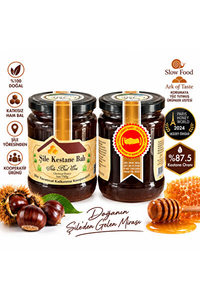 Şile Natural Ödüllü Şile Kestane Balı 750 gr – 2024 Paris Lezzet Ödüllü İstan...