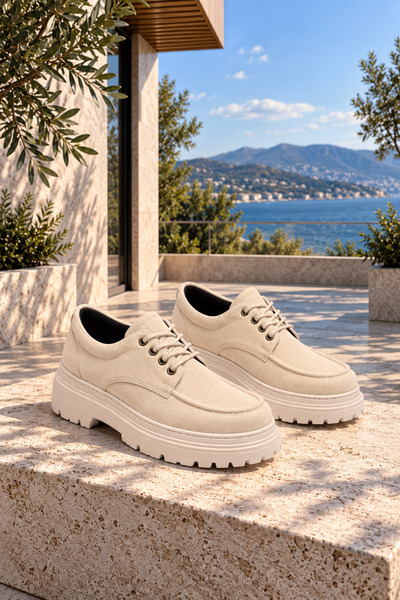 Lucy Shoes YG-13 Pantofi clasici din piele intoarsa pentru barbati, cu siretu...
